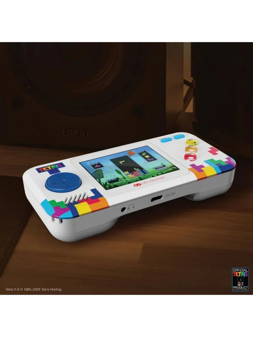Tetris Handheld Game Console - Retro Pocket Player with Classic Puzzle Games